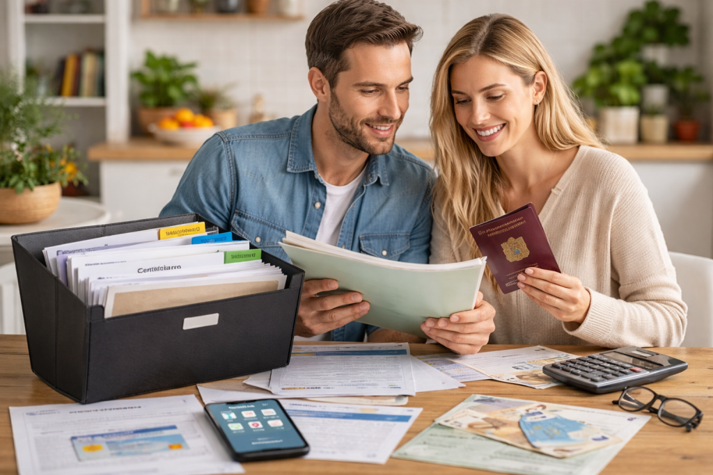 Organisation des documents utiles en Espagne pour la vie quotidienne